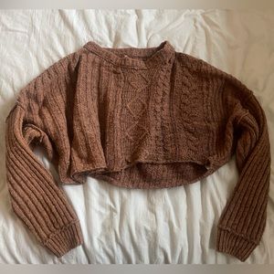 Free People Cropped Sweater